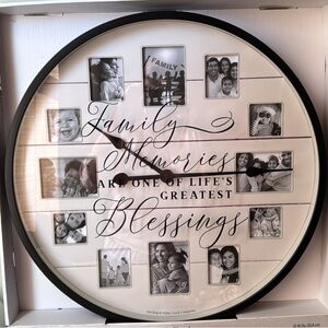 Mainstays Black Round Family Photo Frame